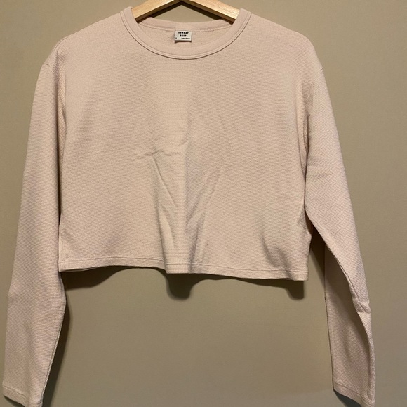 Light pink waffle long sleeve - Picture 1 of 2